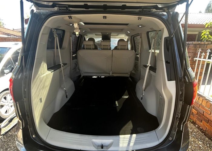 LDV 2020 Comfort Line rental Brisbane - large cargo space open rear hatch, Shalaby Group
